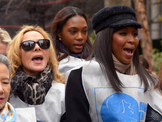 Stars join peace march in New York City