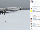 Plane landing at LaGuardia has close call