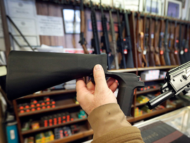 Georgia gubernatorial candidate holding a 'bump stock giveaway'