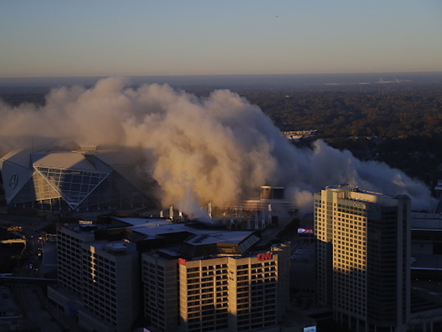 Georgia Dome goes out with a bang in scheduled implosion Georgia Dome goes out with a bang in scheduled implosion